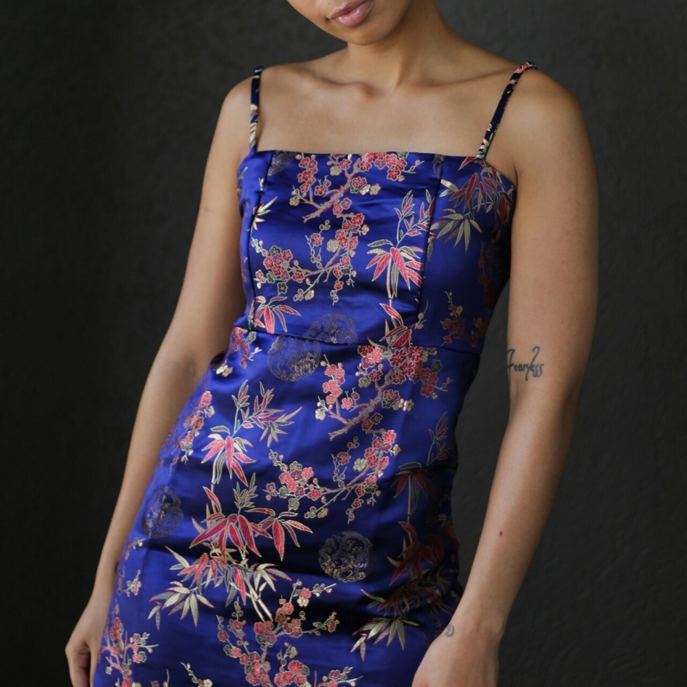 Satin Jacquard Shanghai Mini Dress